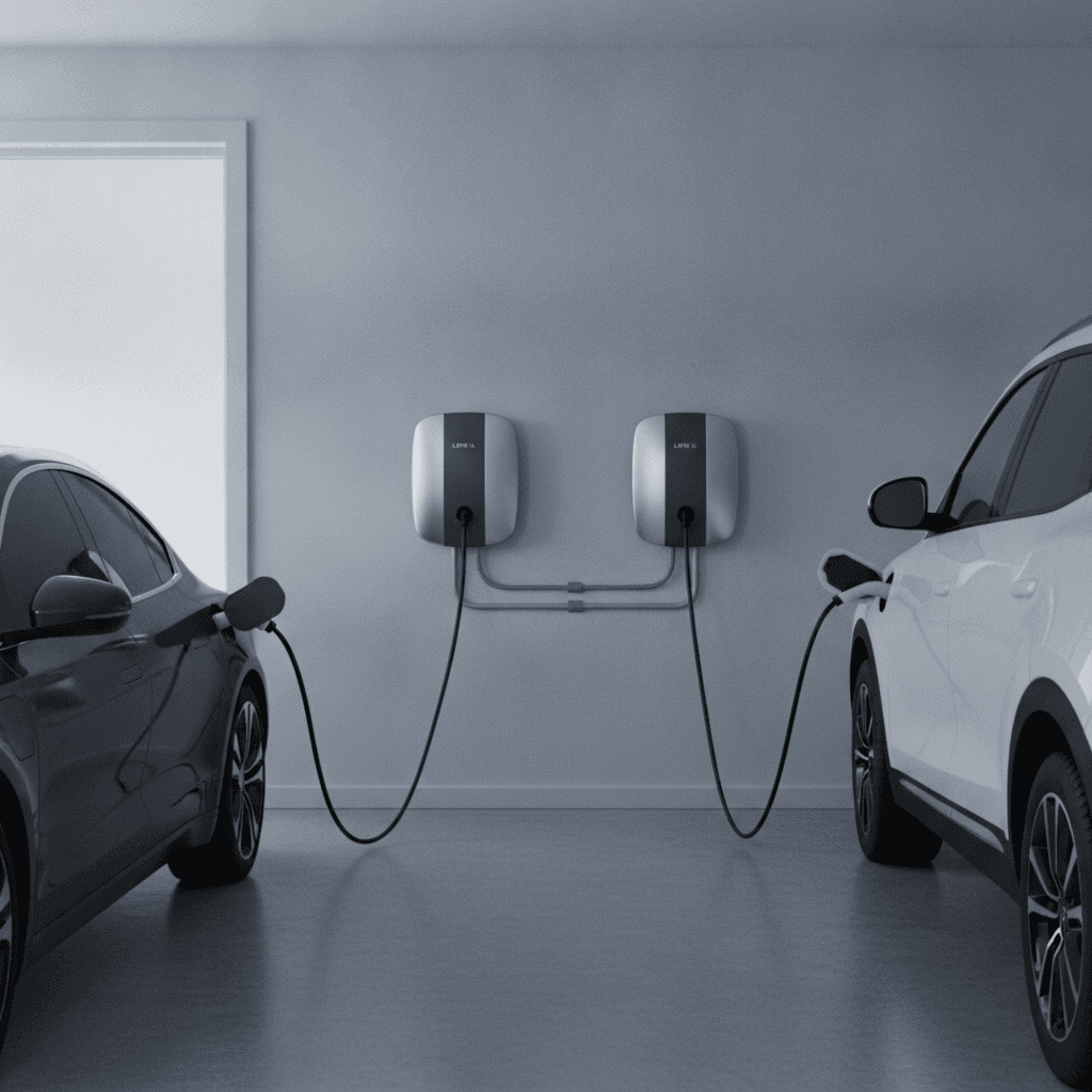 EV Charger for Two Cars: Two Circuits or Power Sharing?